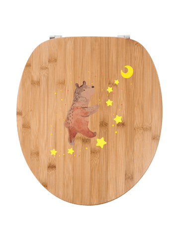 Mr. & Mrs. Panda wc deckel holz Bär Träume ohne Spruch in Braun
