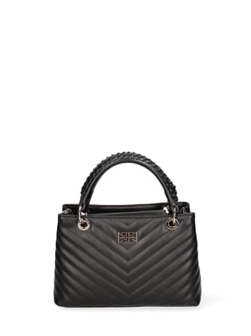 John Richmond Handtasche in BLACK AND  OFF SILVER