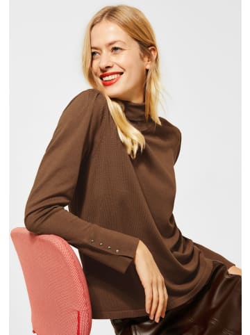 Street One Roll Neck Pullover A301401-12690' in Braun