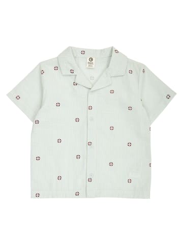 müsli Kurzarmhemd in Tofu/ Ocean/ Mineral red