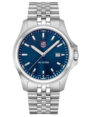 Luminox Herren-Quarzuhr Dress Field Stahl/Blau