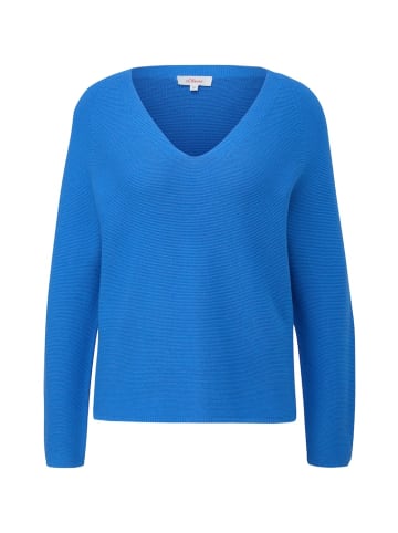 S. Oliver Strickpullover in Blau