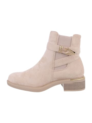 Ital-Design Stiefelette in Beige