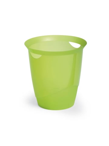 Durable Papierkorb Trend 16l transluzent lindgrün