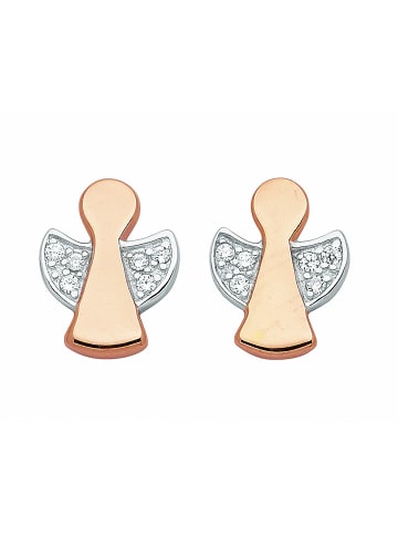 Adeliás Damen 925 Silber Ohrringe / Ohrstecker mit Zirkonia in silber