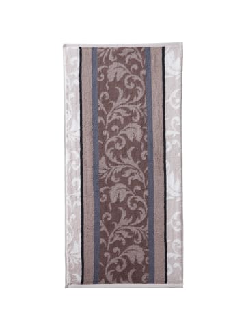 Erwin Müller Jacquard Duschtuch 2er-Pack Ludwigsburg in braun