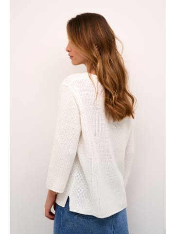 Kaffe Strickpullover KAmerian Oversize fit in Chalk