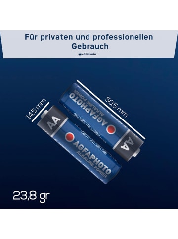 COFI 1453 AgfaPhoto Alkaline Batterien Mignon, AA, LR06, 1.5V 100er Box in Blau