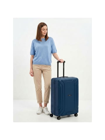 Redolz Essentials 15 4-Rollen Trolley 65 cm mit Dreipunkt-Verschluss navy blue