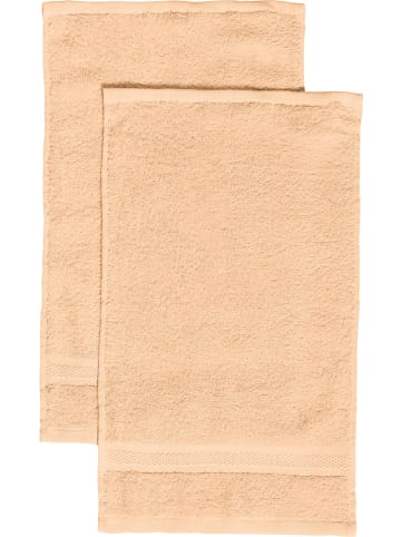 REDBEST Frottier Gästetuch 2er-Pack Chicago in apricot