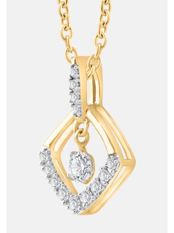 Diamant Exquis Halskette aus 585 Gelbgold mit Diamant