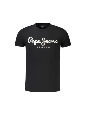 Pepe Jeans Schwarzes Baumwoll-T-Shirt