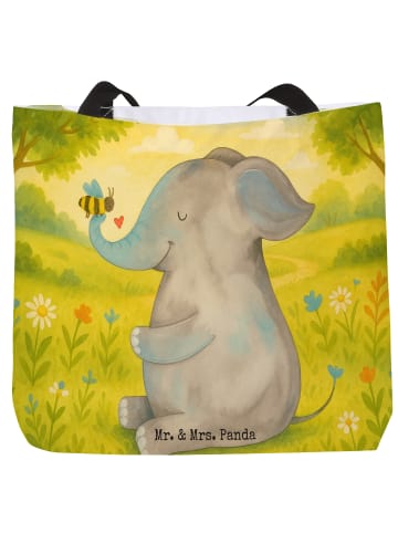 Mr. & Mrs. Panda Beuteltasche Elefant Biene Design ohne Spruch in Weiß