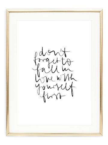 Tales by Jen Poster / Kunstdruck "Don't forget to fall in love with yourself" I Ohne Rahmen