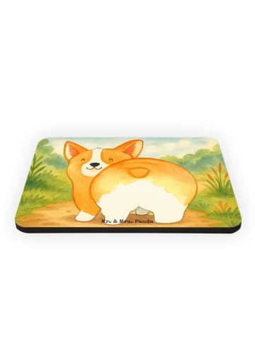 Mr. & Mrs. Panda Kühlschrankmagnet Corgi Po Design ohne Spruch in Weiß