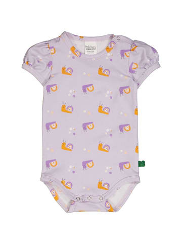 Fred´s World by GREEN COTTON Kurzarmbody in Lavender/lavender/Tangerine