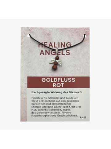 JOJO Handelsagentur Nonbook - Goldfluss rot Minicard Healing Angels