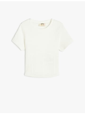 KOTON TSHIRT SS in Ekru
