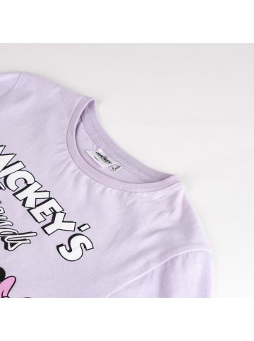 Cerda 2tlg. Outfit T-Shirt & Shorts Disney Minnie Mouse in Lila-Dunkelblau