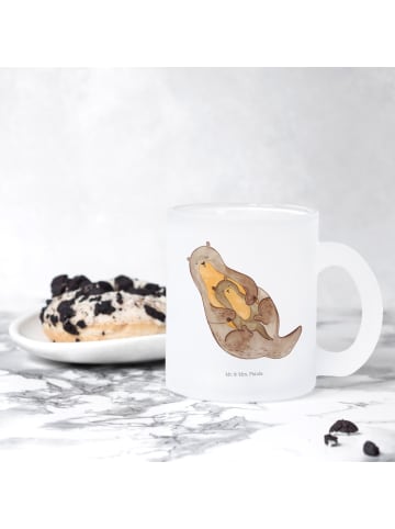 Mr. & Mrs. Panda Trinkglas Otter Kind ohne Spruch in Transparent