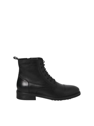 Jack & Jones Schnürstiefel in Black
