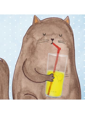 Mr. & Mrs. Panda Wasserglas Milch Keks ohne Spruch in Transparent