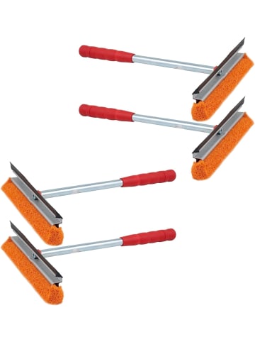 Novaliv Novaliv 4X Scheibenabzieher Auto 21 cm mit Metall-Kunststoffgriff 31 c in Rot