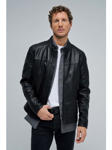 Salsa Jeans Kunstlederjacke Biker in Black