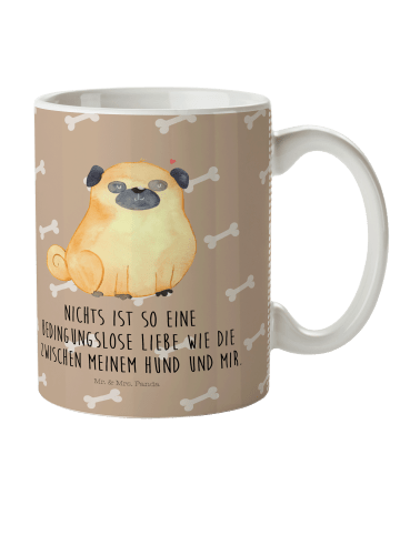 Mr. & Mrs. Panda Kindertasse Mops mit Spruch in Hundeglück