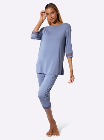 creation L Schlafanzug in taubenblau