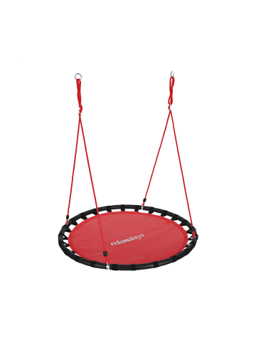 relaxdays Nestschaukel in Rot - Ø 120 cm