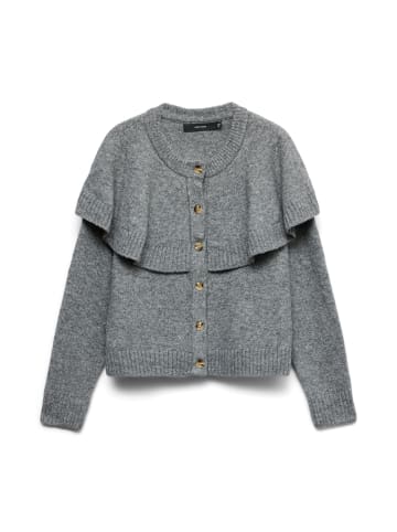 Vero Moda Strickjacke in Medium Grey Melange