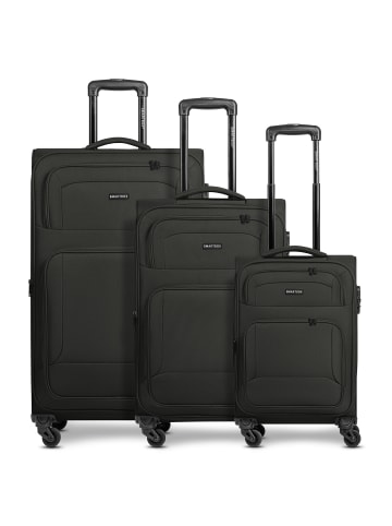 Smartbox Edition 04 4 Rollen Kofferset 3-teilig mit Dehnfalte in black