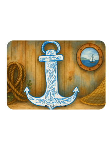 Mr. & Mrs. Panda magnet Anker Blau Design ohne Spruch in Weiß