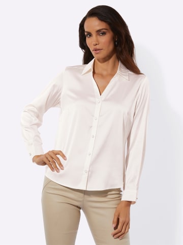 creation L Satinbluse in ecru