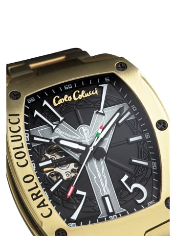 Carlo Colucci Dreizeiger Automatik Donini in Gold