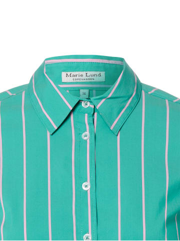 Marie Lund Bluse in grün rosa - 0006