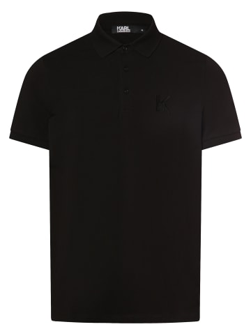 Karl Lagerfeld Poloshirt in schwarz