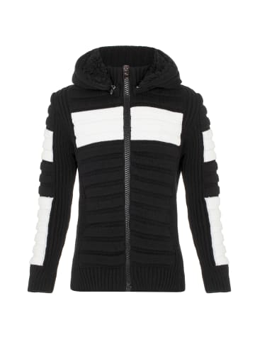 Cipo & Baxx Strickjacke in BLACK-WHITE