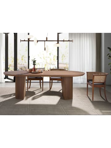 Angel Cerdá Esstisch 1104 in Walnuss – Ø240 x (H)75 cm