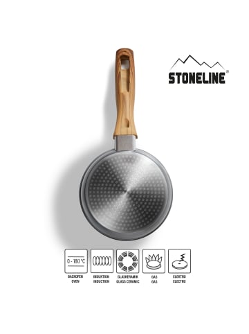 Stoneline Bratpfanne 16 cm | ohne Deckel in Anthrazit
