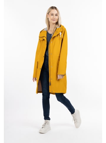ICEBOUND Damen Regenjacke Mit Innenprint in Senf