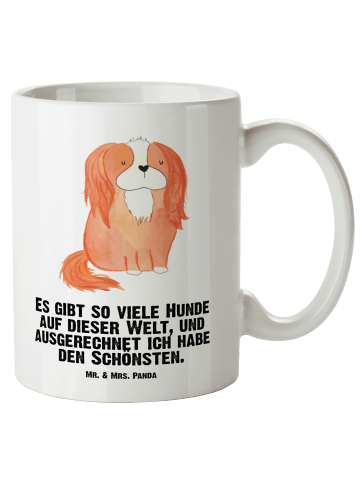 Mr. & Mrs. Panda weisse tasse Hund Cavalier King Charles Spaniel... in Weiß