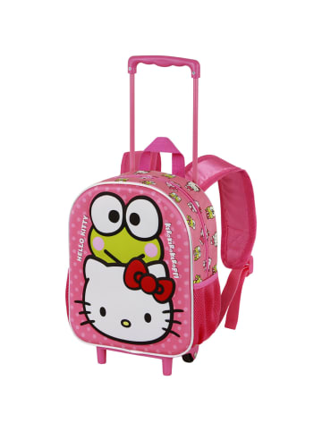 Hello Kitty Rucksack Sanrio Funny-Small 3D with Wheels in pink