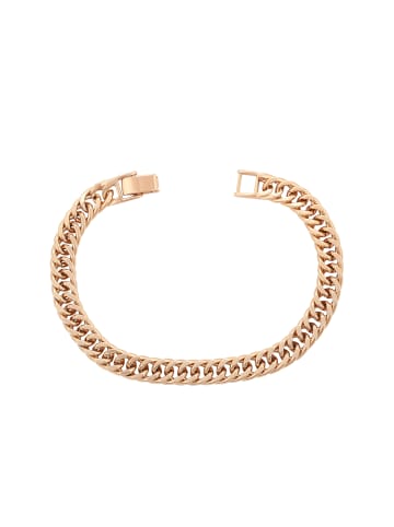faina Women Curb Chain Link Bracelet in Rose Gold