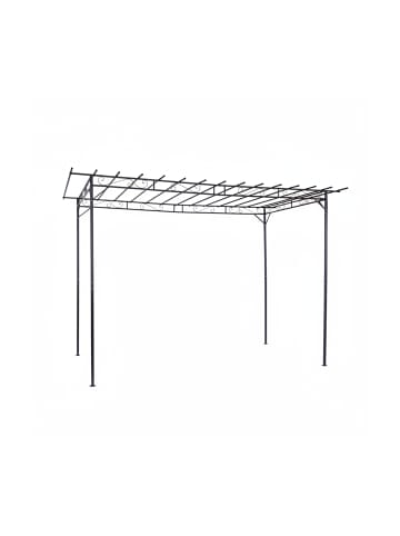 relaxdays Pergola in Schwarz - (B)320 x (H)215 x (T)190 cm