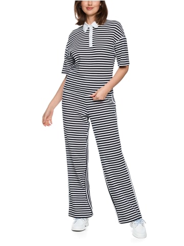 MARC CAIN SPORTS  Gestreiftes Poloshirt in Navy