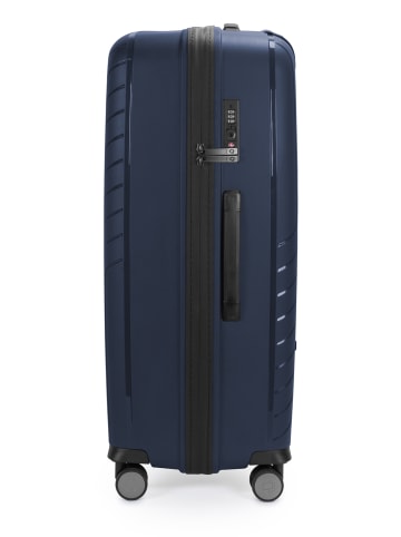 Hauptstadtkoffer TXL - Großer Koffer leichter Reisekoffer 4 Rollen TSA 76cm 119L in Dunkelblau