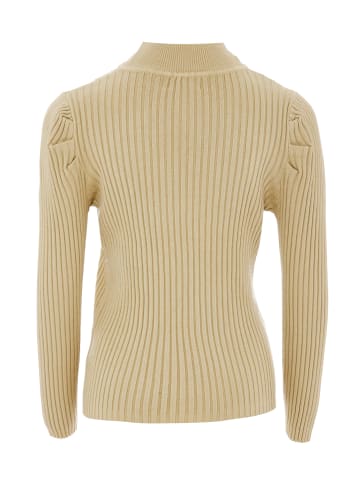 NAEMI Damen Strickpullover in Beige