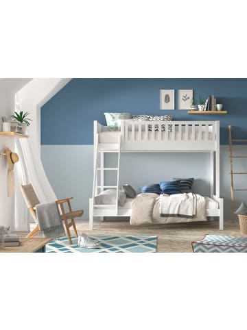 58 aufm Kessel ETAGENBETT Karyl 208x175x158 aus Massivholz in Weiß